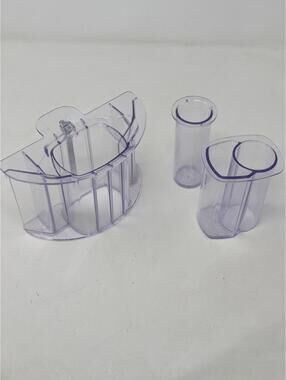 KitchenAid Food Processor KFP1133 Pusher Sleeve Chute Set Pair Clear Great